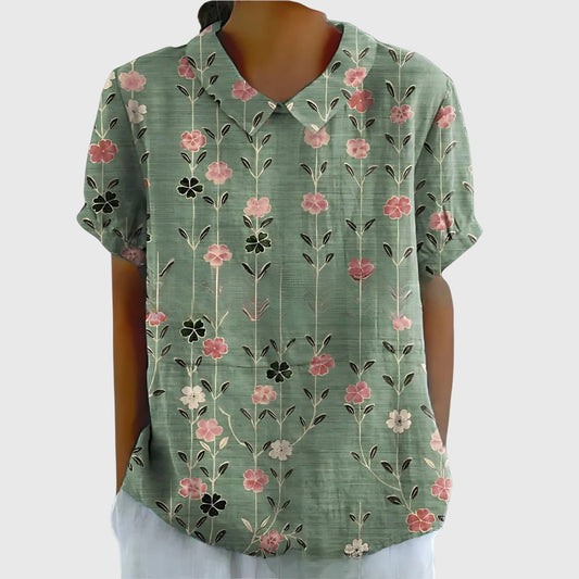 Jenna™ | Floral Chiffon Top for Every Occasion