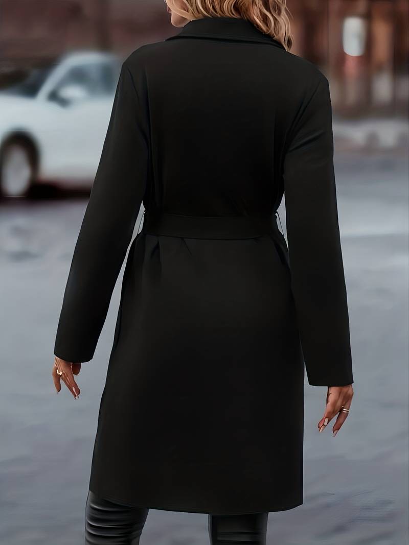 Women's Long Open Front Jacket | Elegant Layering Piece 2