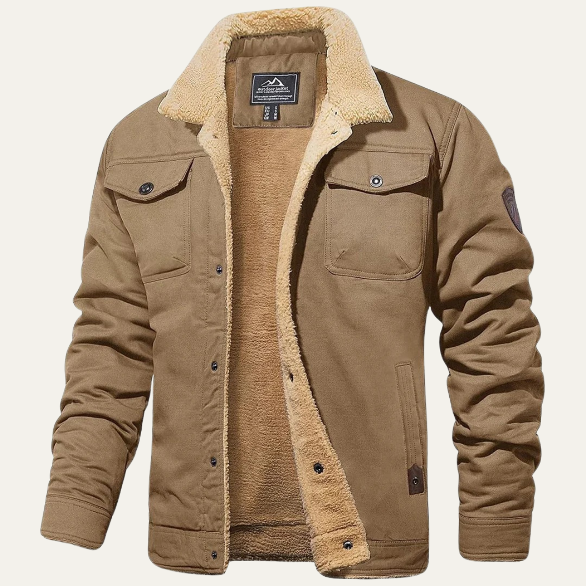 Warm Fleece Lined Winter Coat for Men