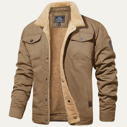 Warm Fleece Lined Winter Coat for Men