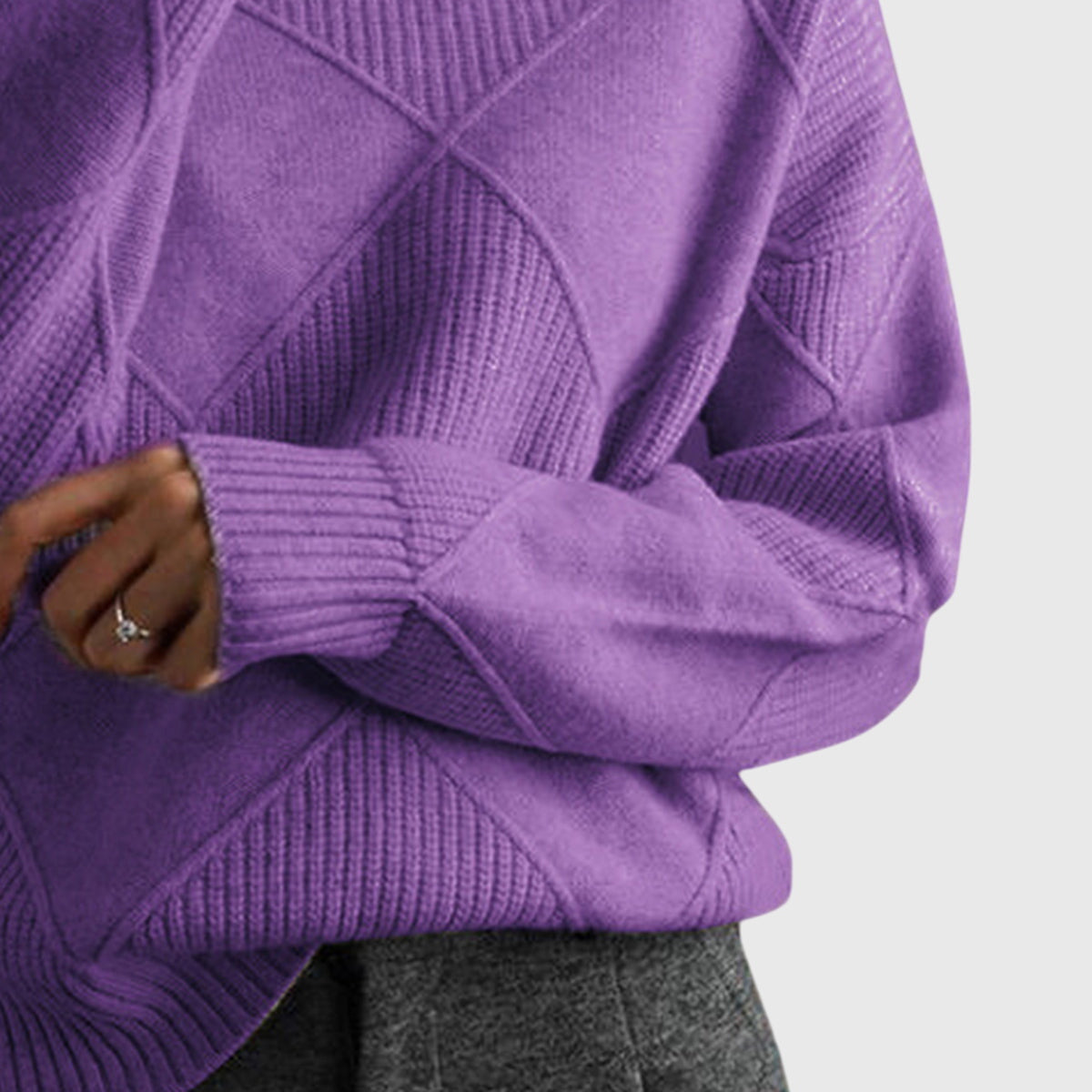 Women's Roll Neck Jumper | Cosy & Warm Knit 6