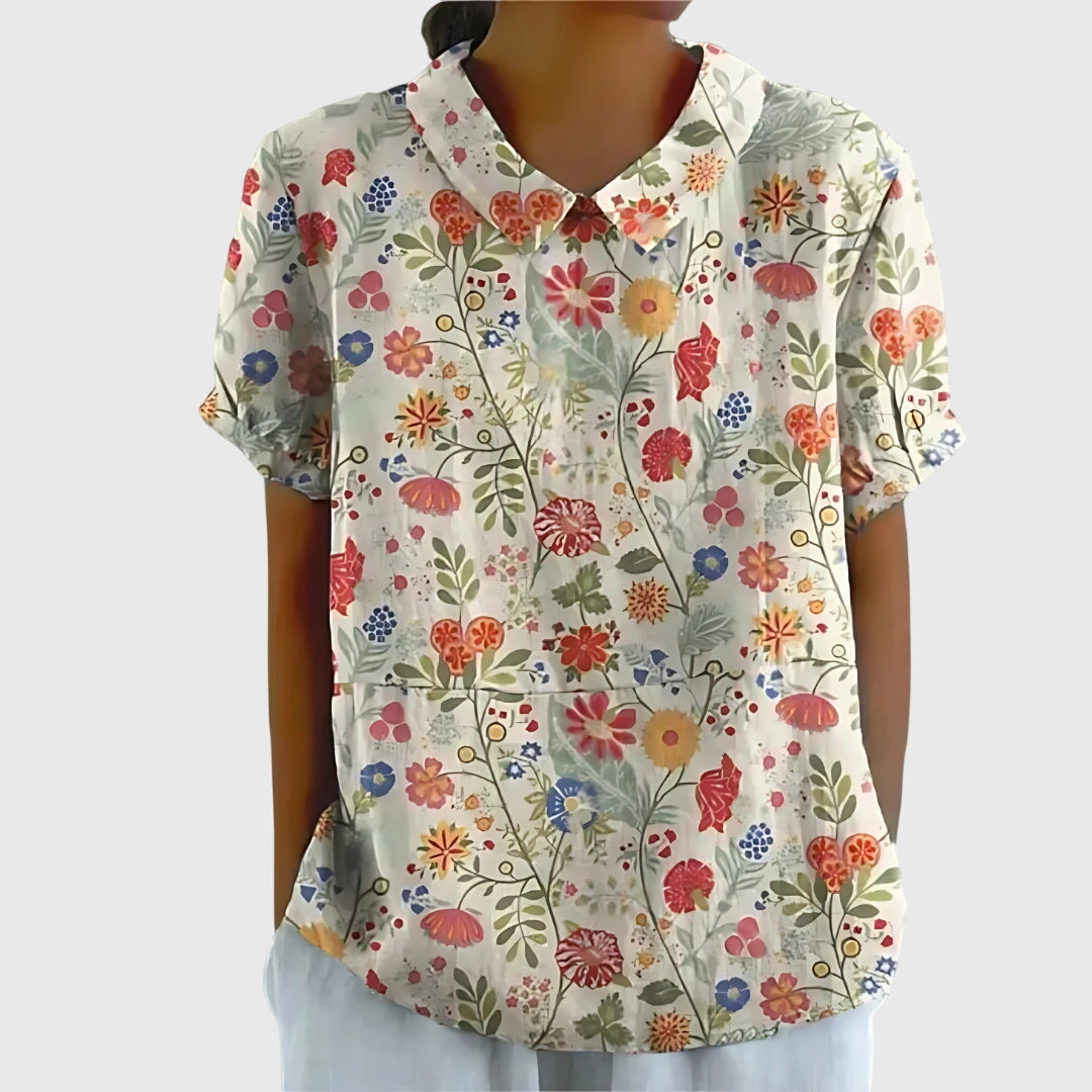 Jenna™ | Floral Chiffon Top for Every Occasion