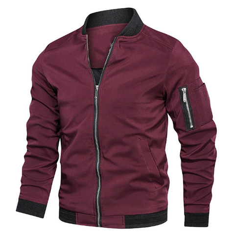 Brenner | Men's Lightweight Bomber Jacket Zip-Up Casual Layer