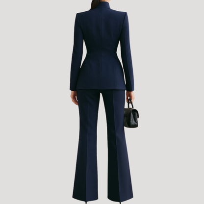 Women's Trouser Suit | Tailored Blazer & Straight Leg 7