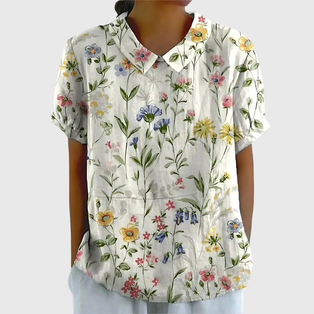 Jenna™ | Floral Chiffon Top for Every Occasion