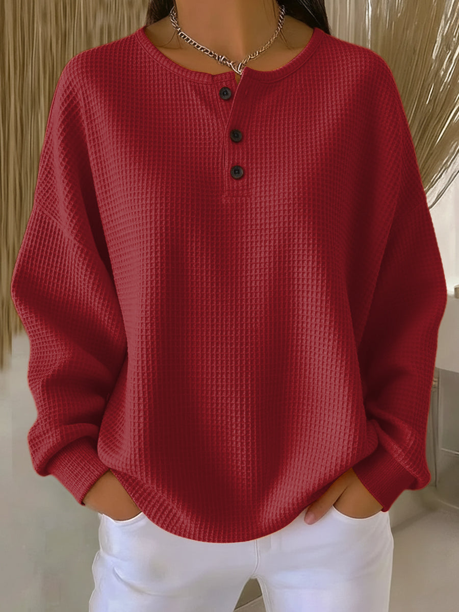 Women's Waffle Knit Jumper | Warm & Cosy for Autumn 3