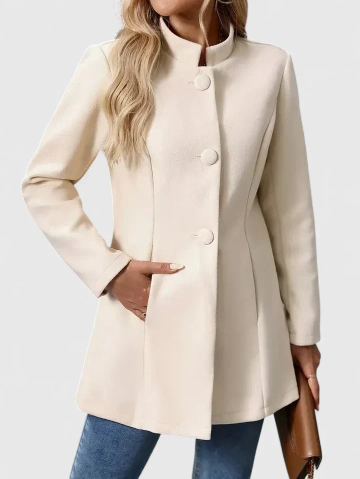 Women's Collarless Jacket | Elegant & Flattering Fit 2
