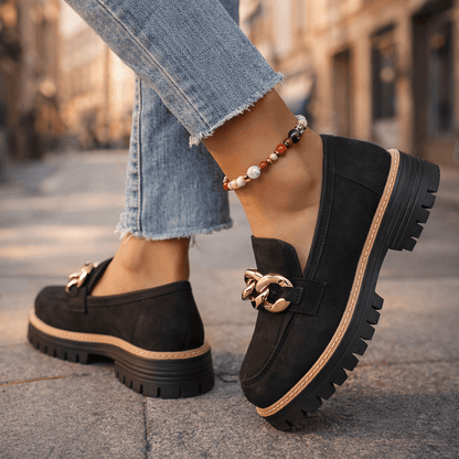 Women's Platform Loafers | Chain Detail & All-Day Comfort 6