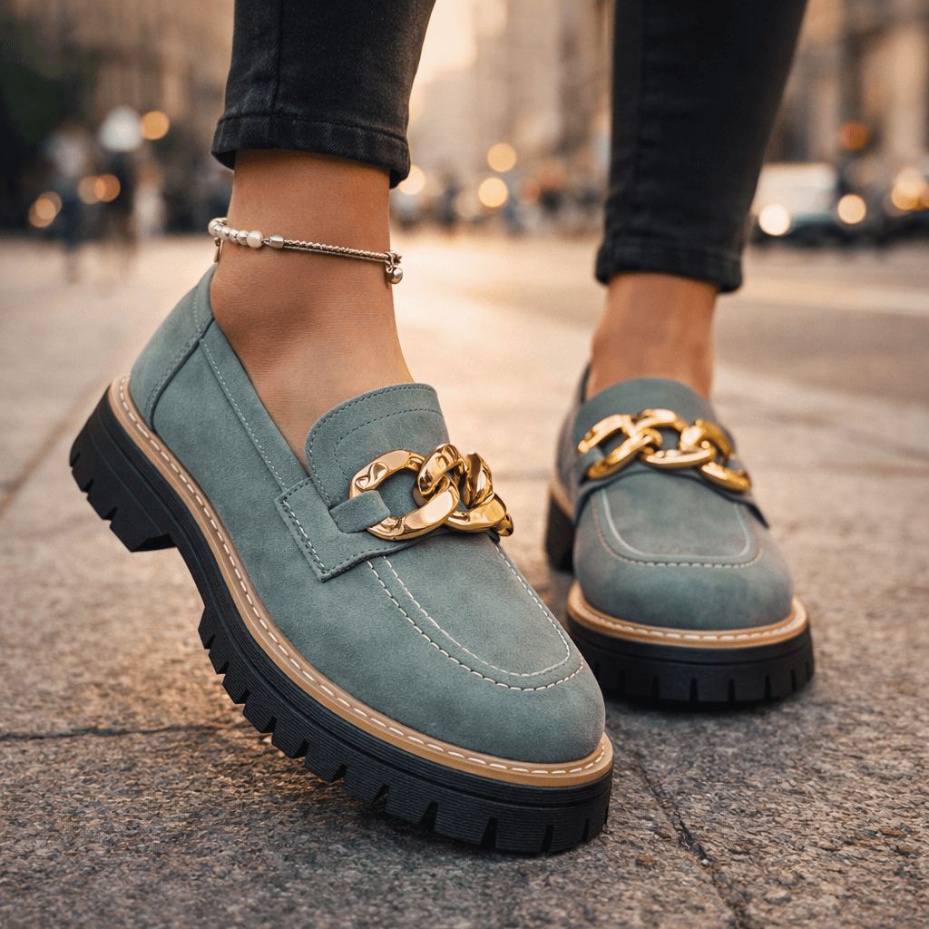 Women's Platform Loafers | Chain Detail & All-Day Comfort 4
