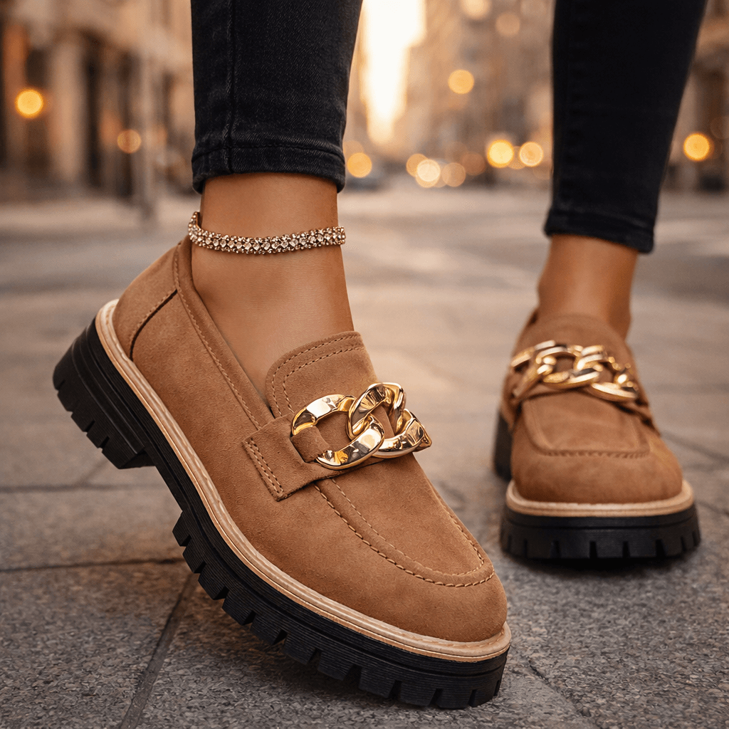 Women's Platform Loafers | Chain Detail & All-Day Comfort 1