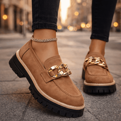 Women's Platform Loafers | Chain Detail & All-Day Comfort 1