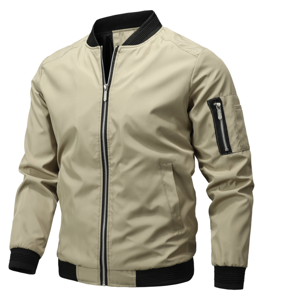 Brenner | Men's Lightweight Bomber Jacket Zip-Up Casual Layer