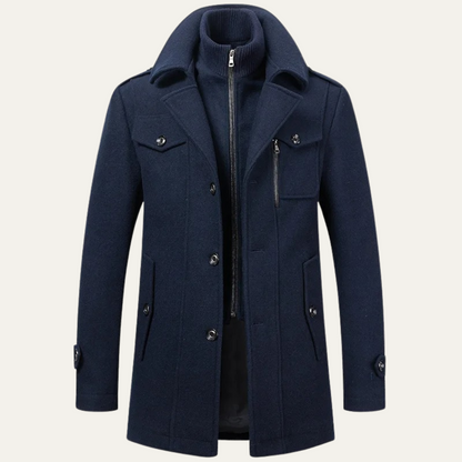 Men's Elegant Winter Wool Blend Coat