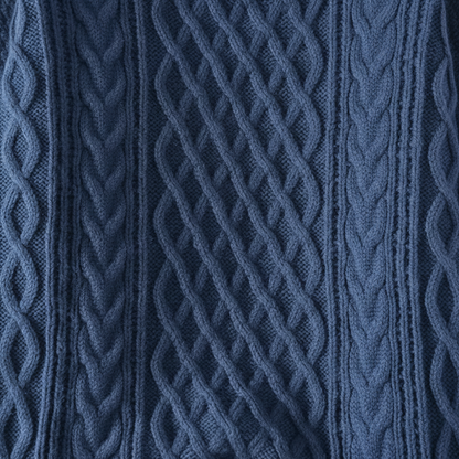 Men's Diamond Lattice Ribbed Knit Jumper Crew Neck Sweater 5
