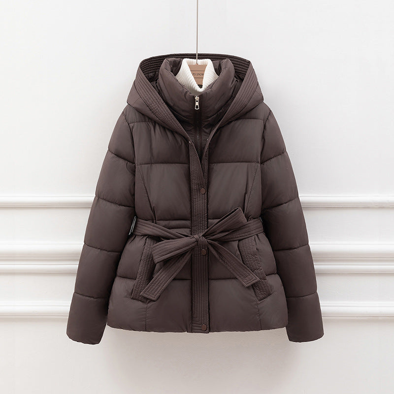 Women's Quilted Jacket | Hooded & Belted Design 3