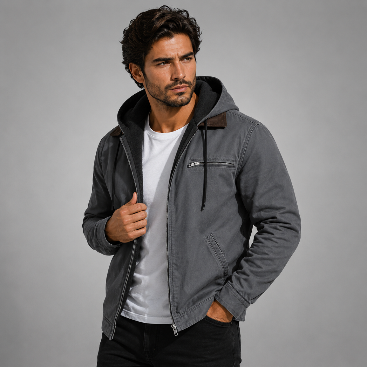 Men's Hooded Winter Jacket | Lined & Warm 13