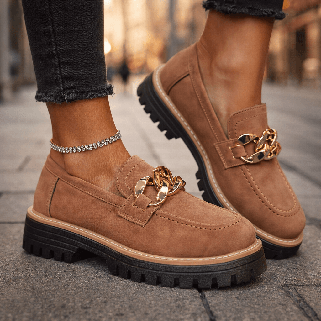 Women's Platform Loafers | Chain Detail & All-Day Comfort 2