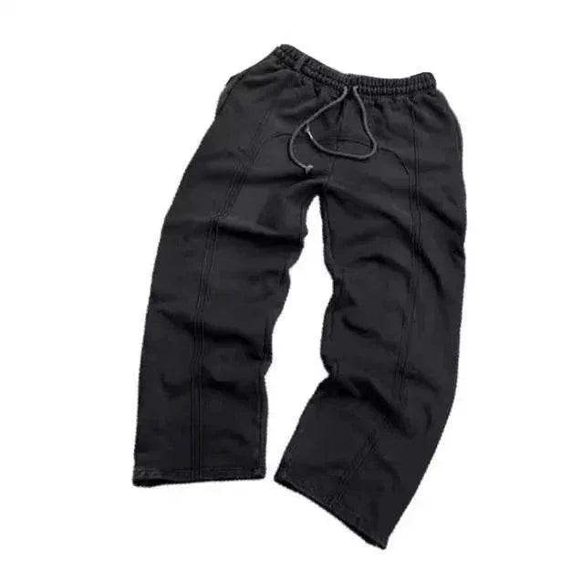 Stretch Rope Sweatpants - Casual Cropped Trousers - ZA-Zola