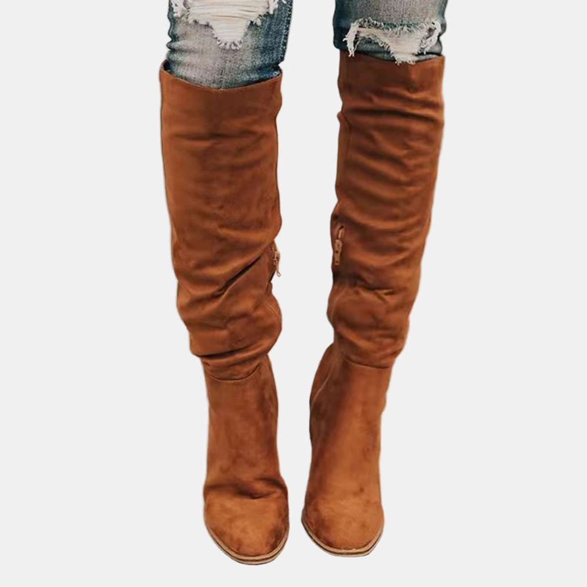 Women's Over Knee High Boots | Stretch Fit & Block Heel 3
