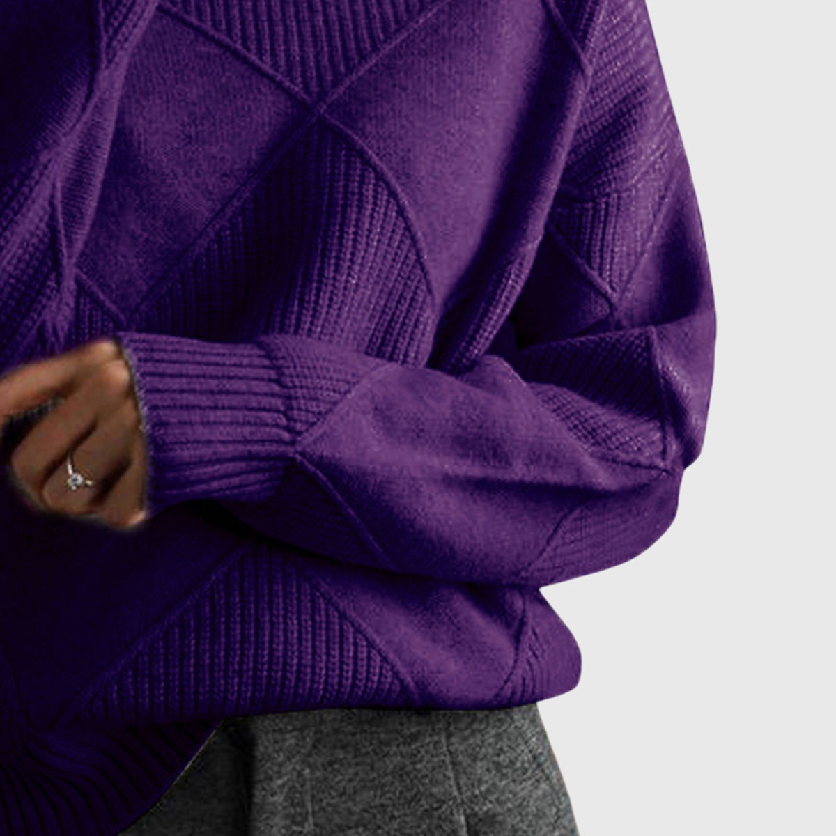 Women's Roll Neck Jumper | Cosy & Warm Knit 14