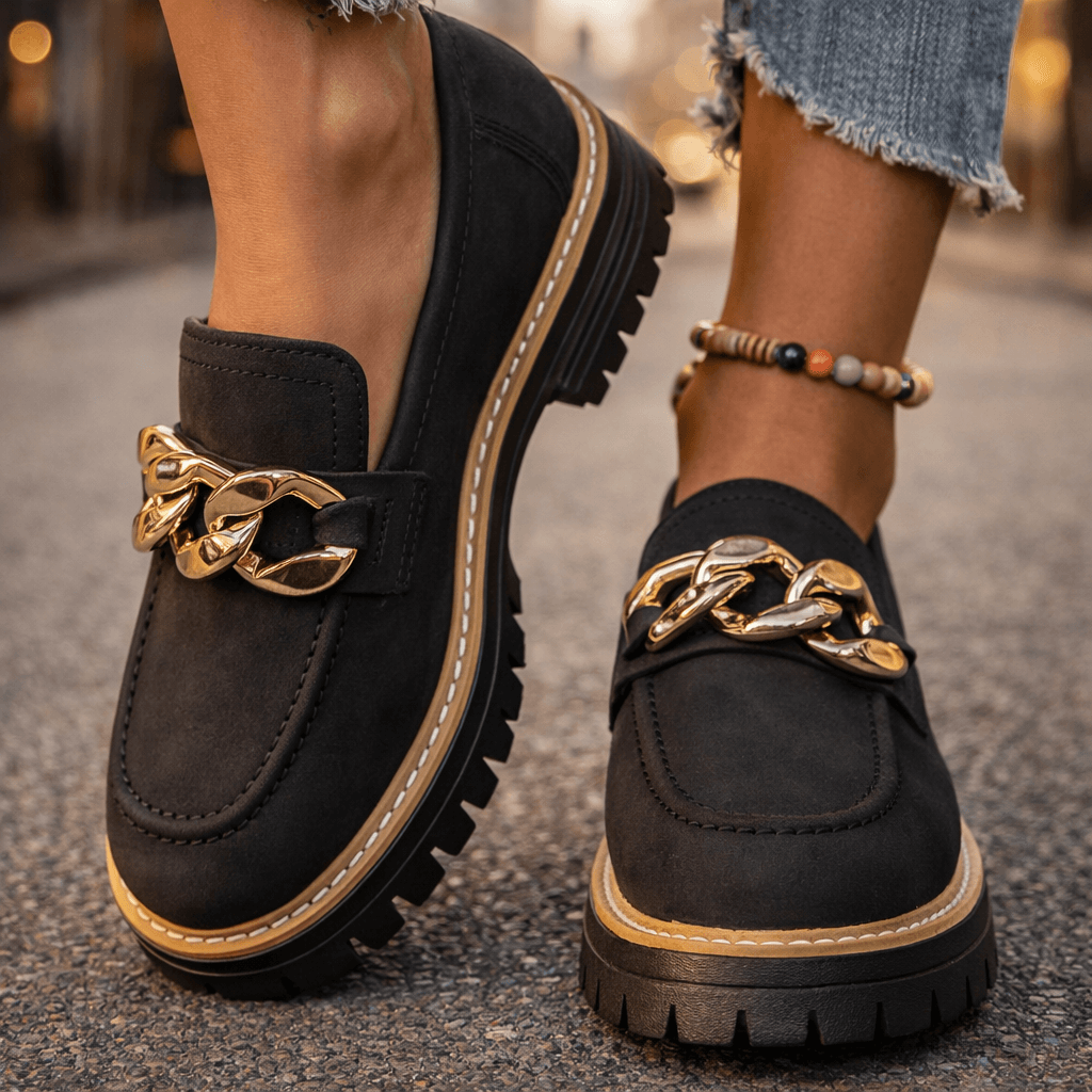 Women's Platform Loafers | Chain Detail & All-Day Comfort 5