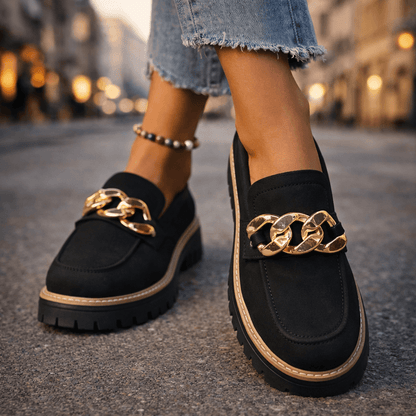Women's Platform Loafers | Chain Detail & All-Day Comfort 8
