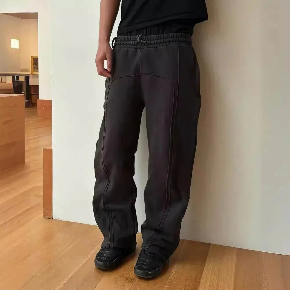 Stretch Rope Sweatpants - Casual Cropped Trousers - ZA-Zola