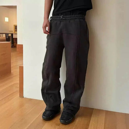 Stretch Rope Sweatpants - Casual Cropped Trousers - ZA-Zola