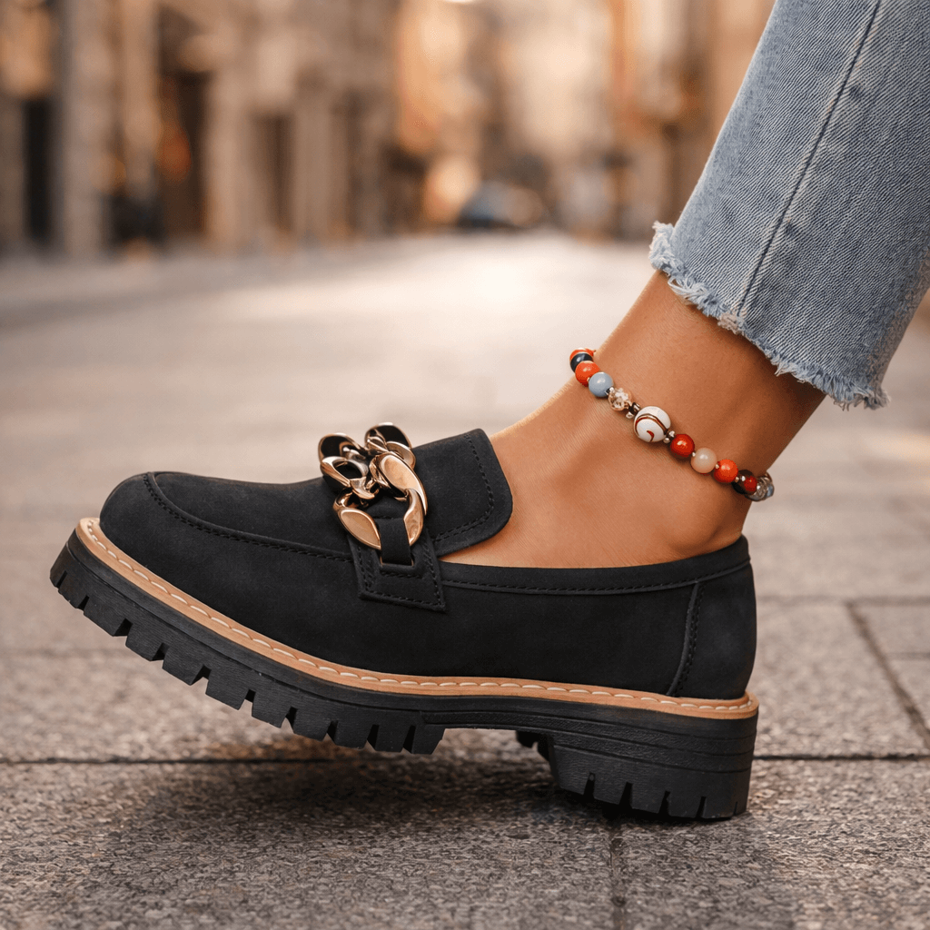 Women's Platform Loafers | Chain Detail & All-Day Comfort 7