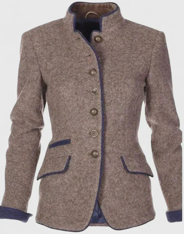 Women's Cardigan | High Collar & Long Sleeves 3