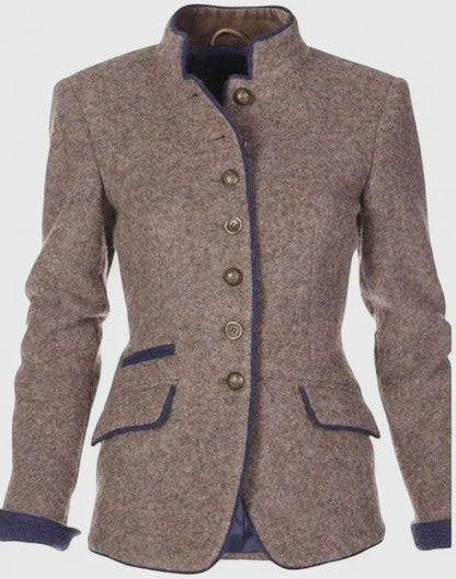 Women's Cardigan | High Collar & Long Sleeves 3