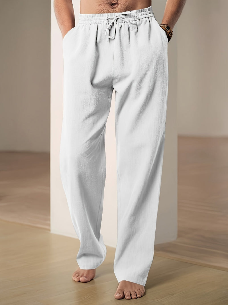 Men's Relaxed Pants | Elastic Waist & Drawstring 1