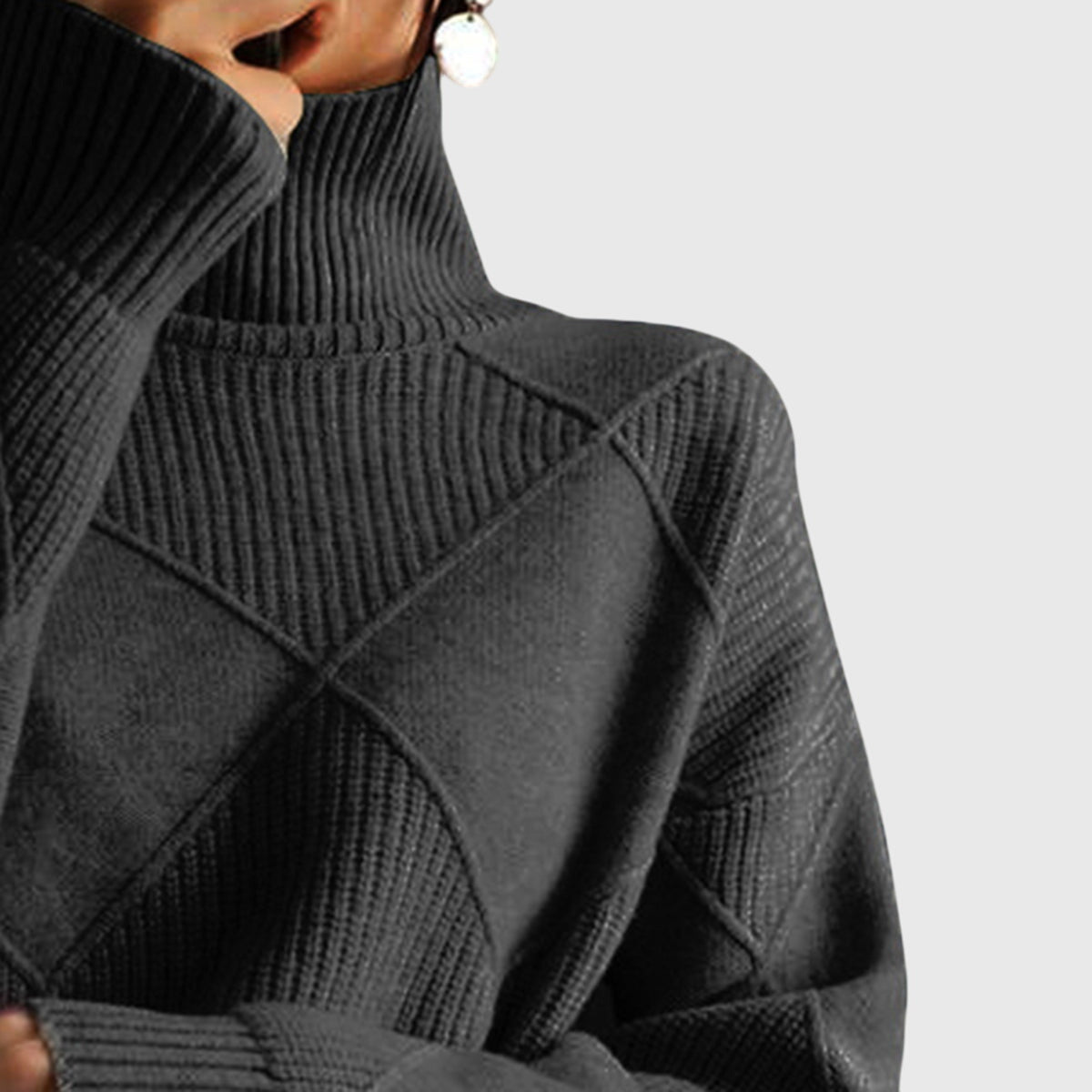 Women's Roll Neck Jumper | Cosy & Warm Knit 12