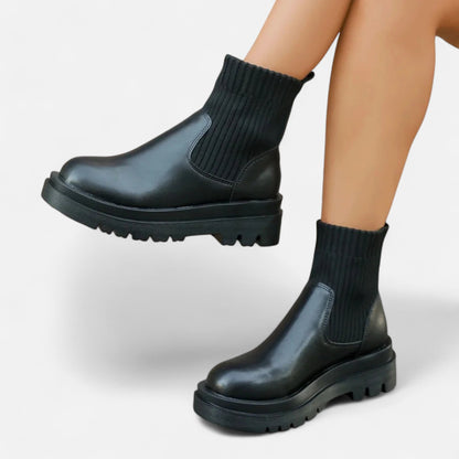 Women's Slip-On Ankle Boots Block Heel Booties Everyday 9