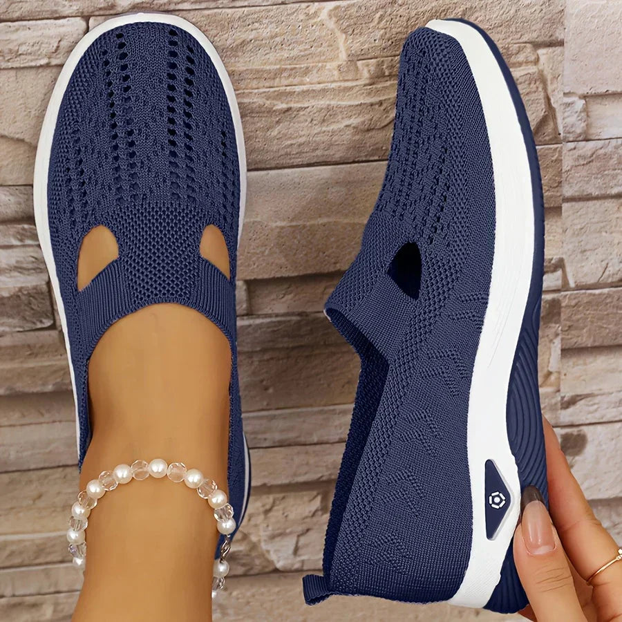 Women's Slip On Shoes Ergonomic Cushioned Comfort Trainers 9