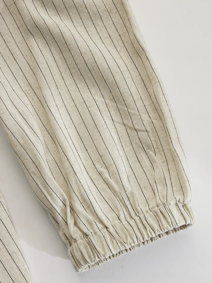 Amelia | Women's Striped Button-Down Midi Dress 7