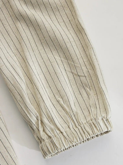 Amelia | Women's Striped Button-Down Midi Dress 7