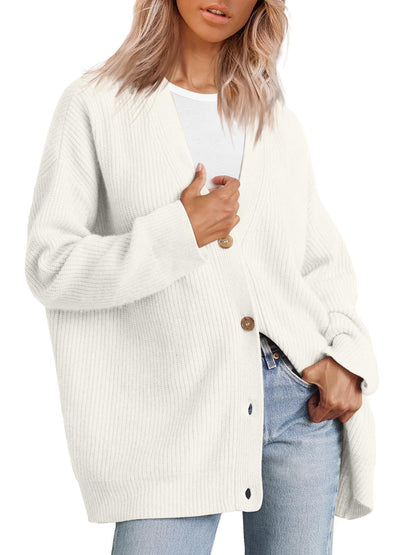 Anna - Cozy Striped Knit Cardigan for Everyday Wear