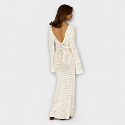 Anne - White Luna Beach Dress for Summer Getaways