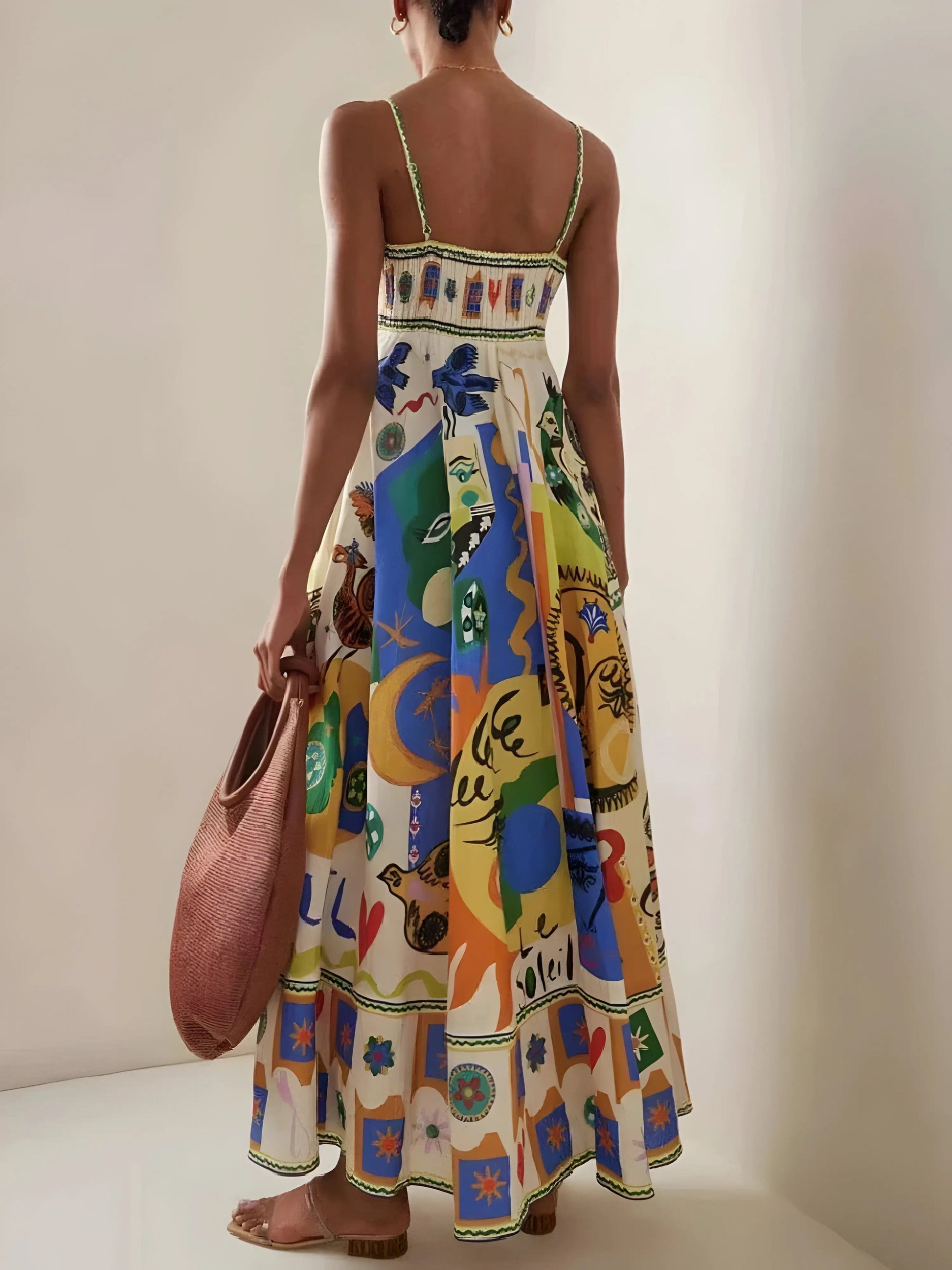 Art-Inspired Linen Summer Dress for Women – Breezy & Stylish 2