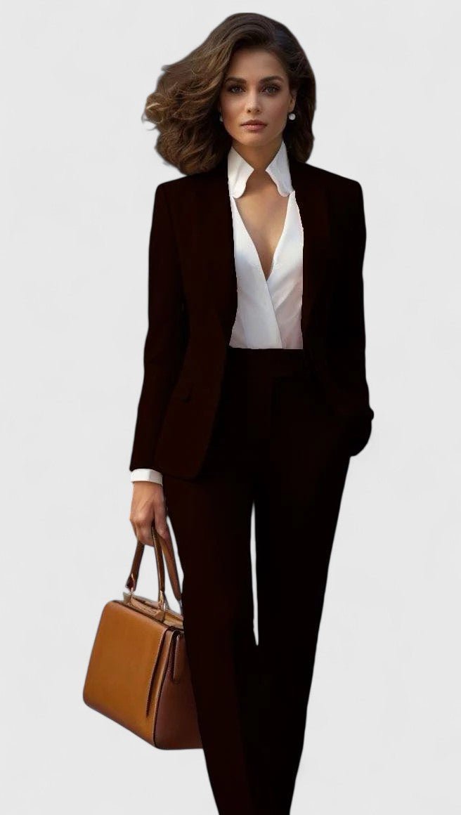 Ava | Women's Tailored Business Suit Set Professional Blazer Trousers 2