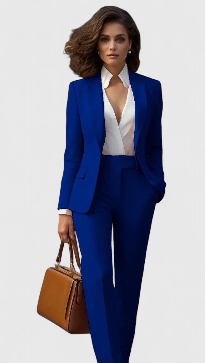 Ava | Women's Tailored Business Suit Set Professional Blazer Trousers 4