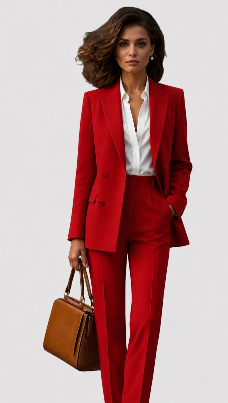 Ava | Women's Tailored Business Suit Set Professional Blazer Trousers 6