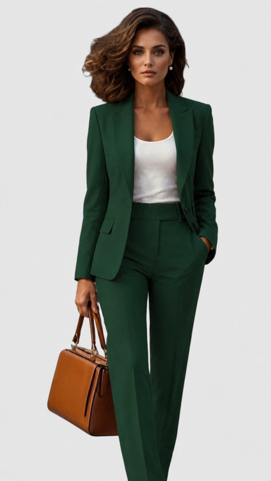 Ava | Women's Tailored Business Suit Set Professional Blazer Trousers 8