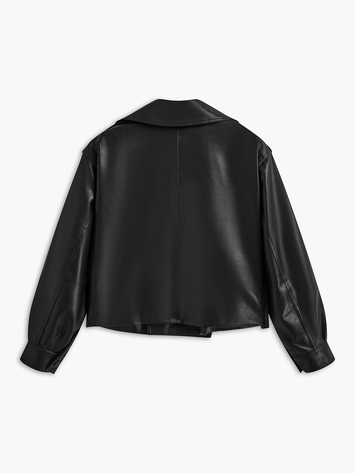Women's Cropped Jacket | Oversized Lapel Design 3