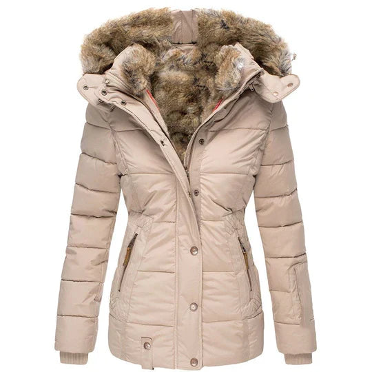 Men's Winter Jacket with Fur Hood | Quilted Warmth 5