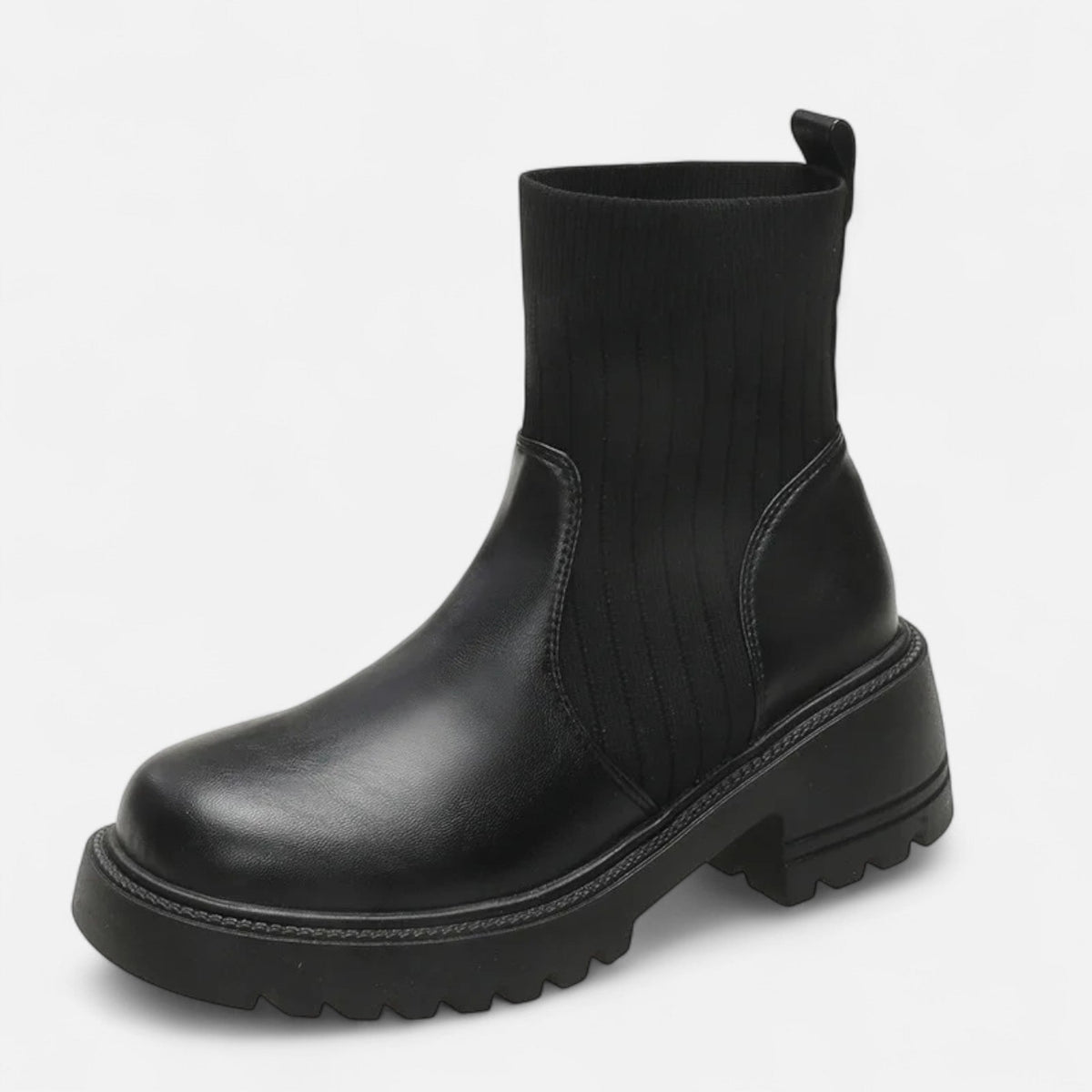 Women's Slip-On Ankle Boots Block Heel Booties Everyday 5