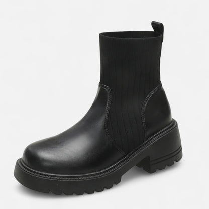 Women's Slip-On Ankle Boots Block Heel Booties Everyday 5
