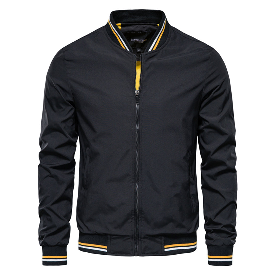 Men's Bomber Jacket | Full Zip & Ribbed Trim 3