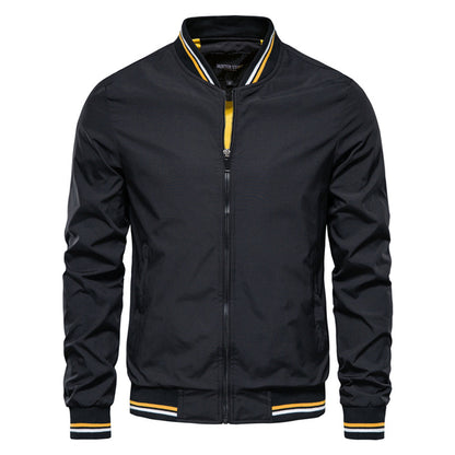 Men's Bomber Jacket | Full Zip & Ribbed Trim 3